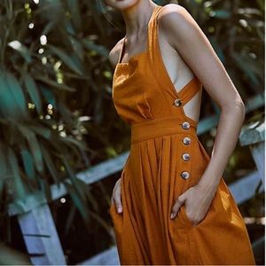 Free People Crisscross midi dress